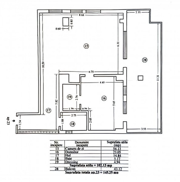 vânzare apartament cu vedere frontala lac și terasa spatioasa 