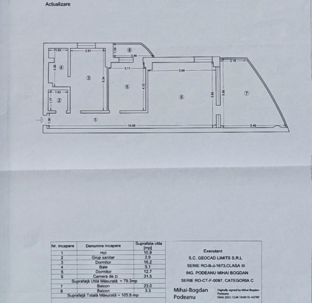 Mamaia Statiune 3 camere zona Vega vedere frontal lac