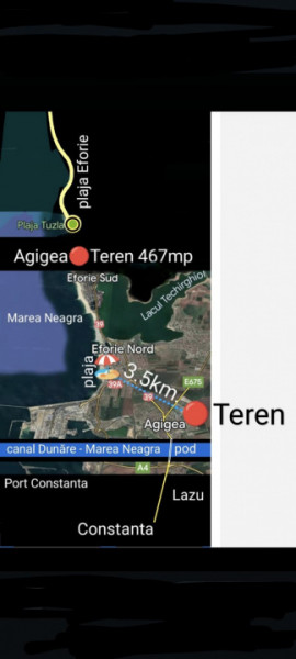 Vânzare Exclusivă Teren 476mp. in Agigea la 3.5km de plaja