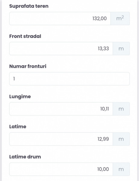 Vanzare Teren langa Plaja Modern cu front stradal 13 m. 