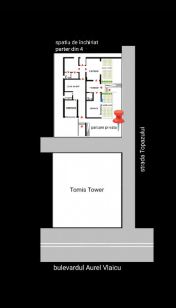 Închiriere Spatiu comercial bloc nou Tomis Nord