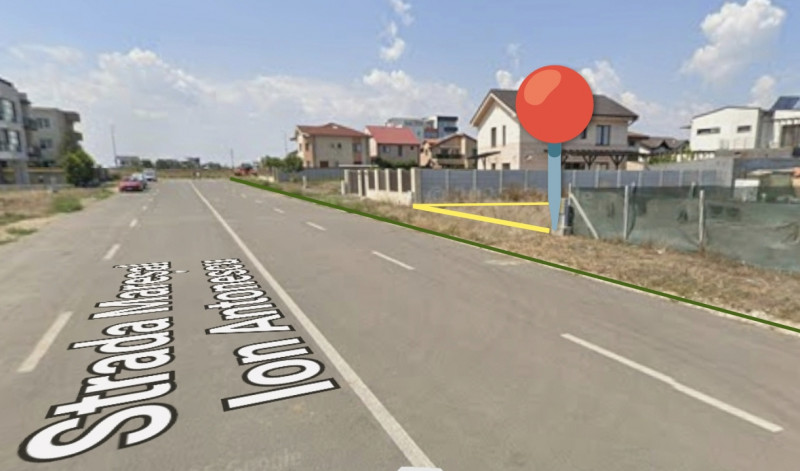 Vânzare Teren perfect 377 mp. cu Autorizație Construcție 