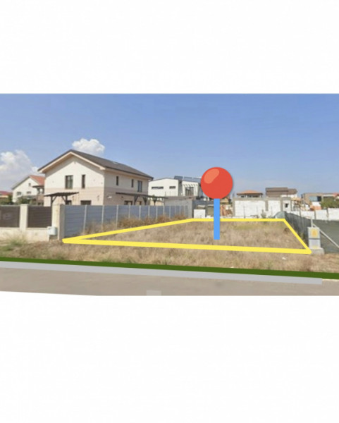 Vânzare Teren perfect 377 mp. cu Autorizație Construcție 