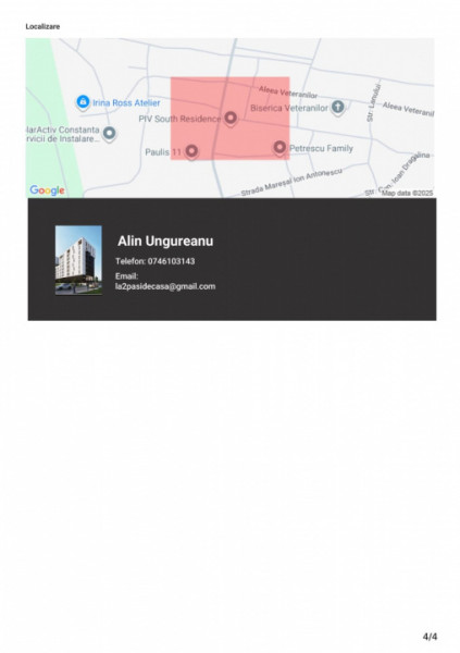 Vânzare Teren perfect 377 mp. cu Autorizație Construcție 