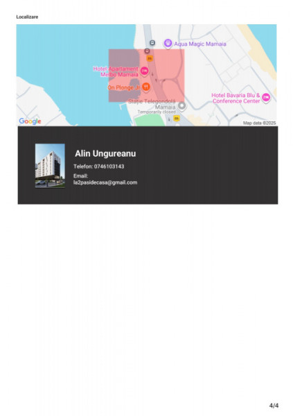 Închiriere Apartament unic bulevardul Mamaia vedere lac 