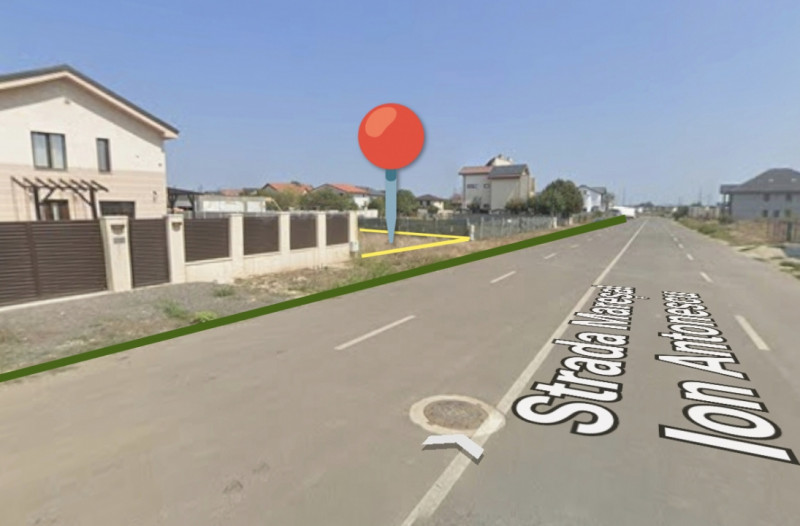 Vânzare Teren perfect 377 mp. cu Autorizație Construcție 