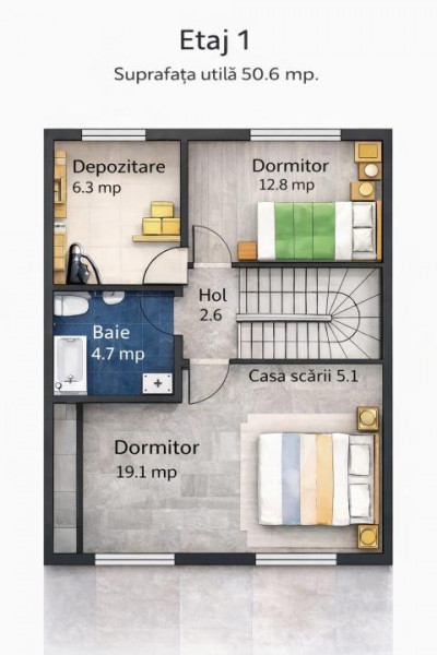Vânzare vilă 5 camere direct dezvoltator P+2 + 3 terasă Tva inclus !!!
