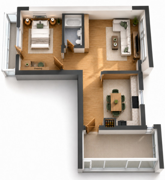 Inchiriere Apartament Faleza Nord termen lung 