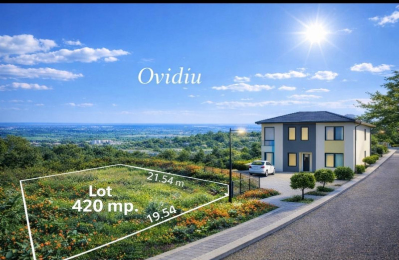 Vânzare Teren 420 mp. Ovidiu cartier nou
