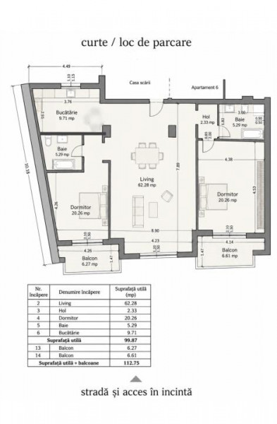 Vânzare apartament unic 2/3 camere 113 mp. Portul Tomis 