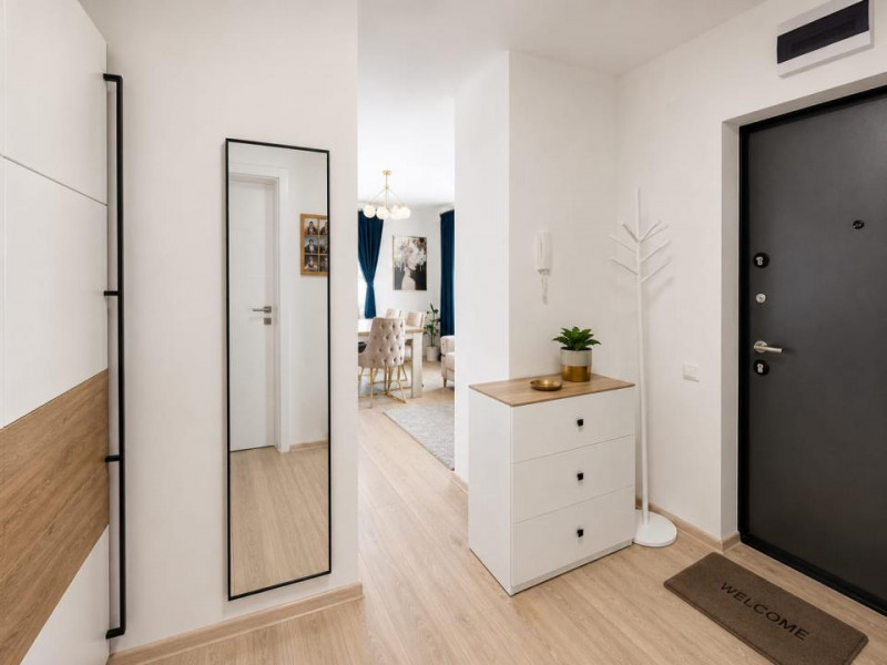 Apartament 73.6 mp. Novopolis cu terasă 23.4 mp. + parcare proprietate