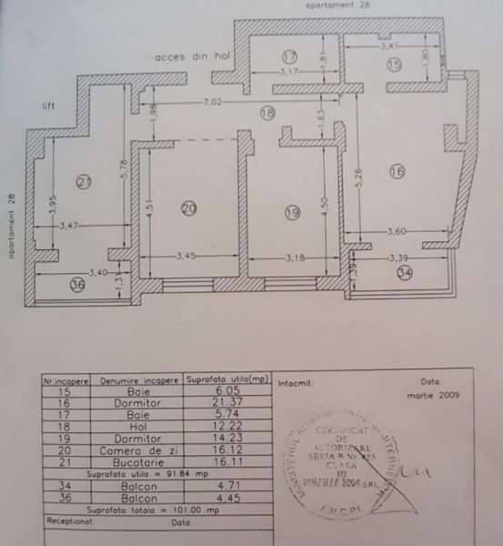 Inel 2 Exclusiv Apartament 100 mp. utili zona super rezidentiala