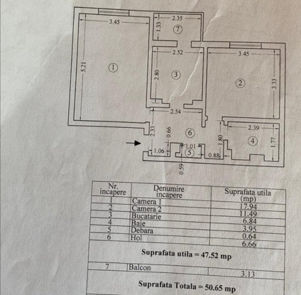 Apartament decomandat etaj 1 din 4 Far zona linistita cu gaze