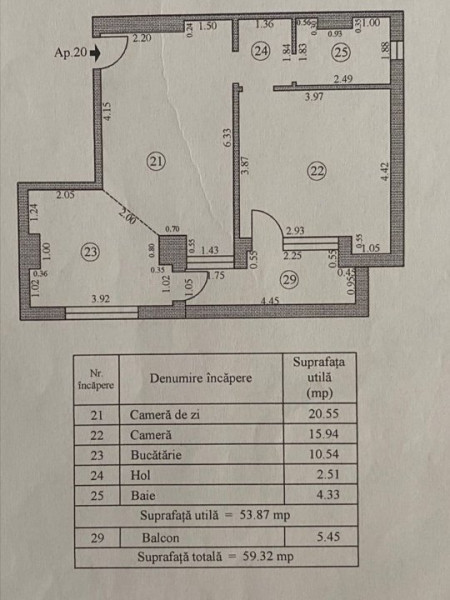 Apartament dotari complete 2 camere bloc nou cu parcare