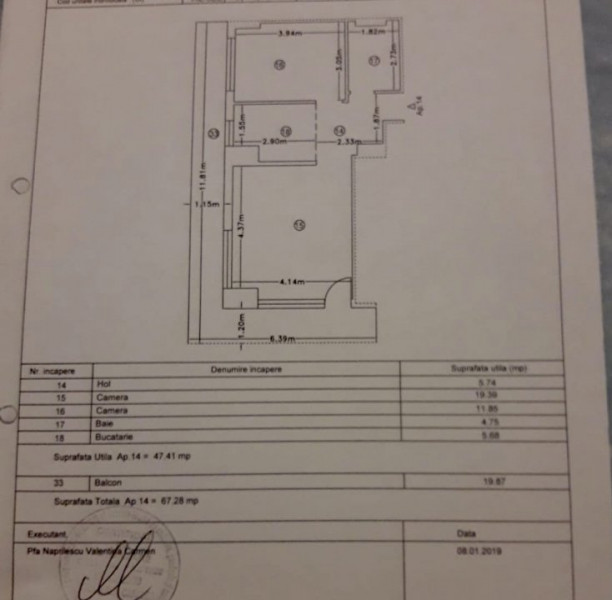 Apartament 2 camere etaj 1 Mamaia-lac dotari complete