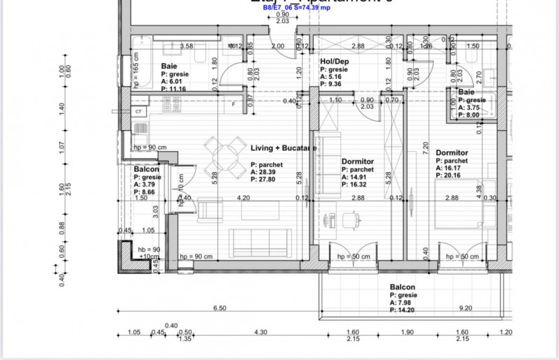 Apartament nou finisat la cheie Tomis Plus