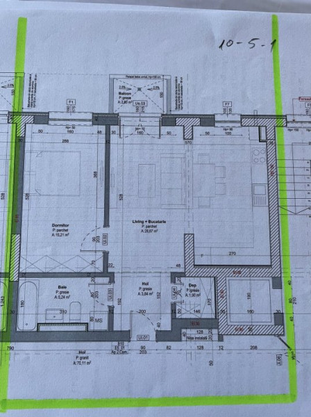 Apartament nemobilat Tomis Plus Maurer parcare 